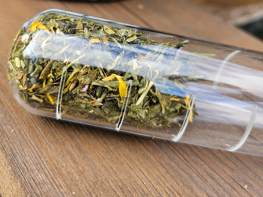 Infuseur à Thé "Tube à Essai" en Verre et Liège Cap sur le thé