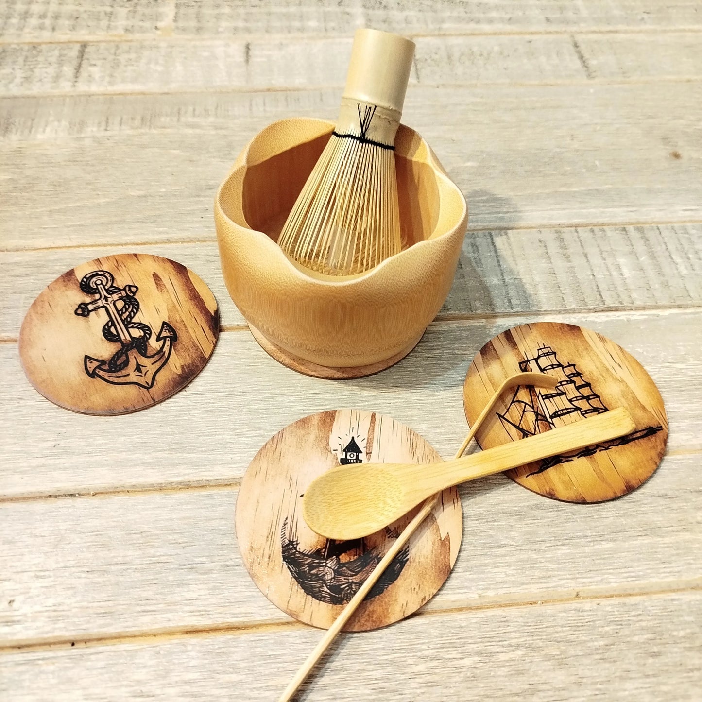 Coffret Matcha Le Rituel – Kit 4 pièces en bambou