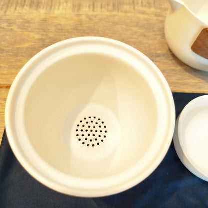 Gaiwan de voyage blanc en céramique – 2 personnes