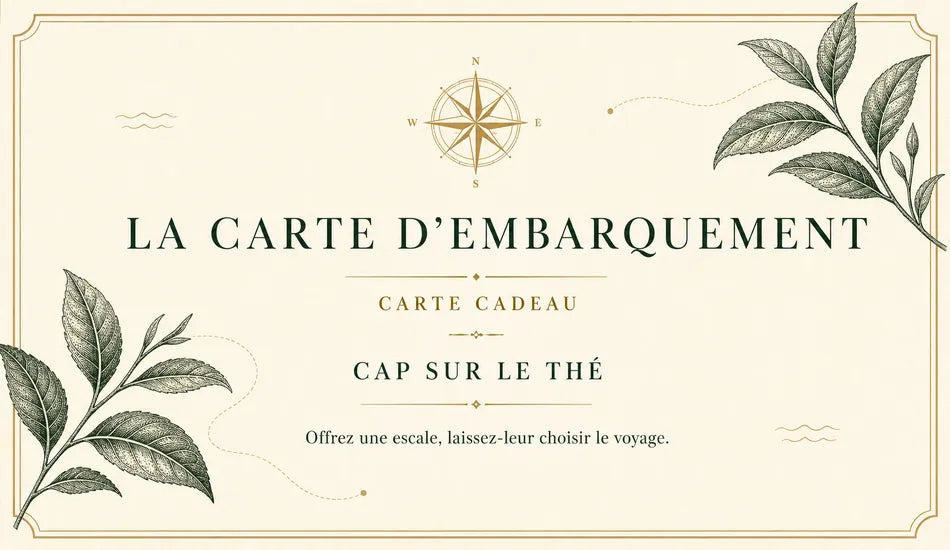 La Carte d’Embarquement – Carte cadeau Cap sur le Thé