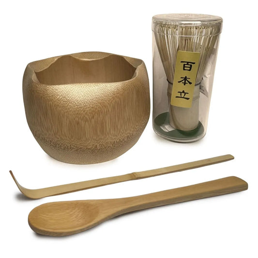 Coffret Matcha Le Rituel – Kit 4 pièces en bambou