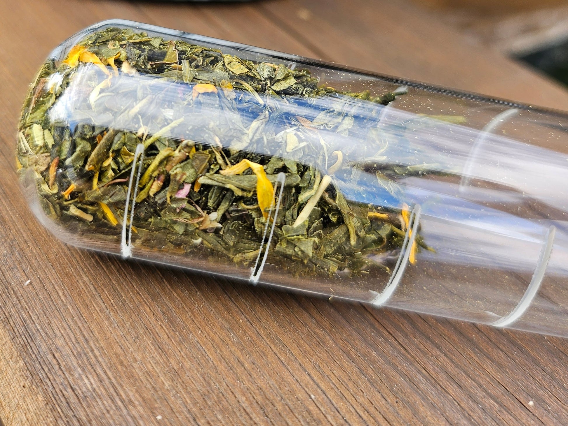 Infuseur à Thé "Tube à Essai" en Verre et Liège Cap sur le thé