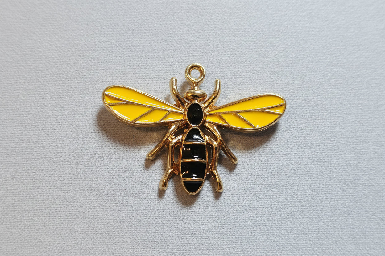 Infuseur à Thé en Acier Inoxydable avec Pendentif Abeille Dorée