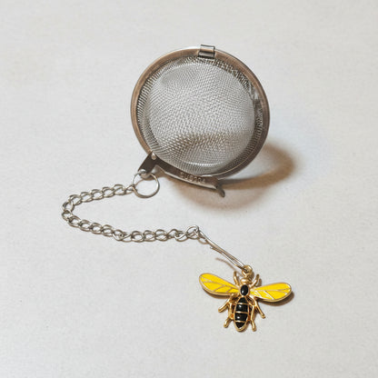 Infuseur à Thé en Acier Inoxydable avec Pendentif Abeille Dorée