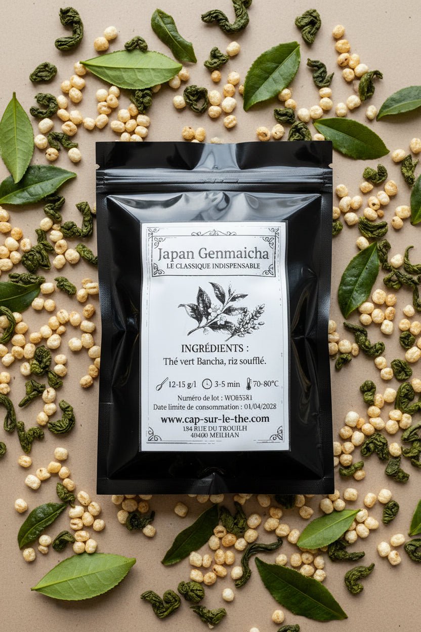 Doypack japan genmaicha étiquette